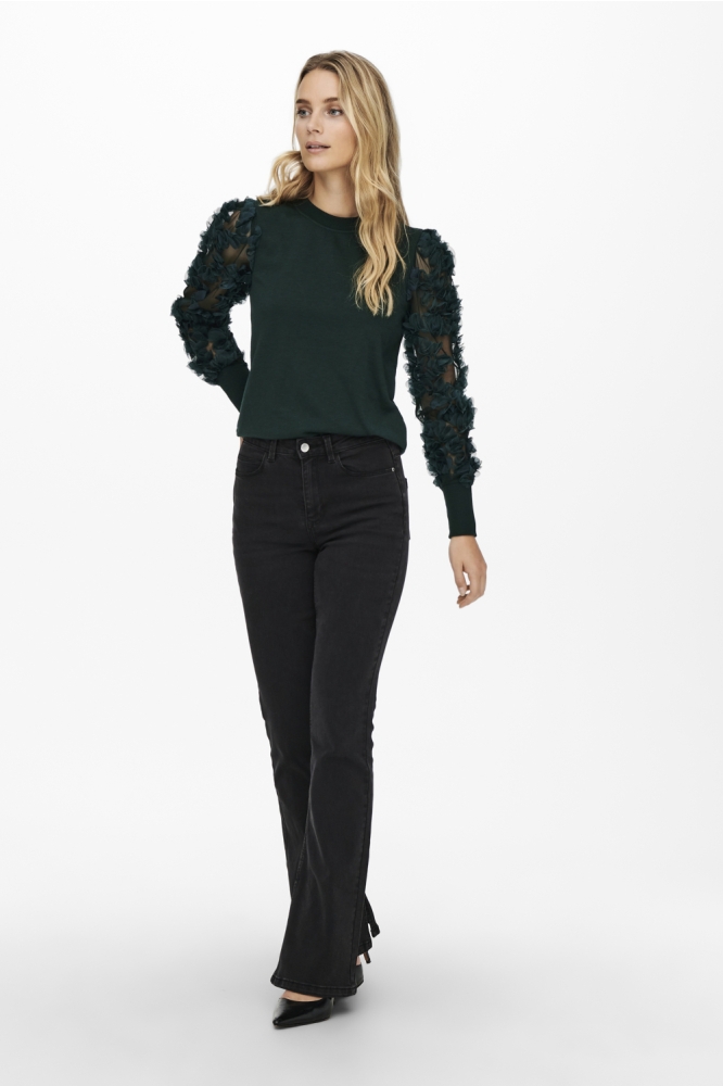 JDYFAIRVIEW L/S SWEAT JRS NOOS 15220558 PANDEROSA PINE